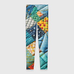 Леггинсы женские Лоскутное одеяло - пэчворк, цвет: 3D-принт
