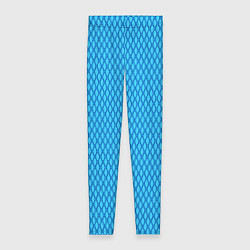 Леггинсы женские Паттерн яркий сине-голубой, цвет: 3D-принт
