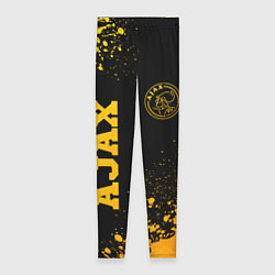 Женские легинсы Ajax - gold gradient вертикально