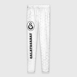 Леггинсы женские Galatasaray sport на светлом фоне по-вертикали, цвет: 3D-принт