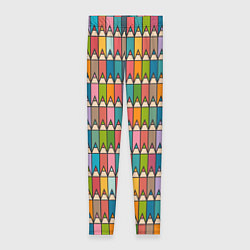 Женские легинсы Паттерн с цветными карандашами
