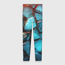 Женские легинсы Синие объемные плиты