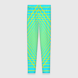 Леггинсы женские Трансформация контурных треугольников, цвет: 3D-принт