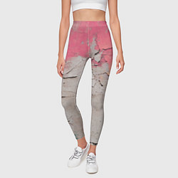Леггинсы женские Старая стена с краской, цвет: 3D-принт — фото 2