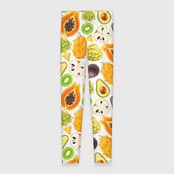 Леггинсы женские Экзотический фруктовый узор, цвет: 3D-принт