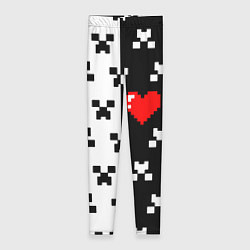 Женские легинсы Minecraft pattern love