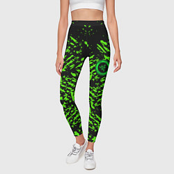 Леггинсы женские Razer краски зелёные, цвет: 3D-принт — фото 2
