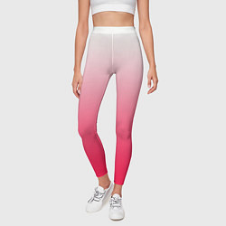 Леггинсы женские Розовый градиент, цвет: 3D-принт — фото 2
