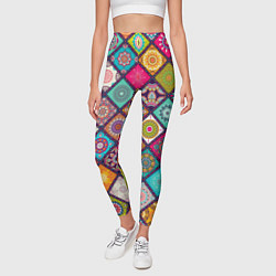 Леггинсы женские Этника стайл, цвет: 3D-принт — фото 2