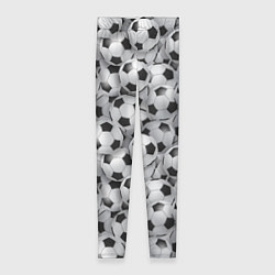 Леггинсы женские Футбольные мячи паттерн, цвет: 3D-принт