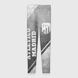 Женские легинсы Atletico Madrid - grey gradient вертикально