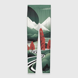 Леггинсы женские Дорога на природу, цвет: 3D-принт