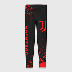 Леггинсы женские Juventus - red gradient вертикально, цвет: 3D-принт