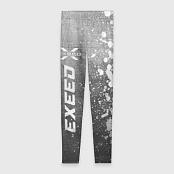 Леггинсы женские Exeed - grey gradient по-вертикали, цвет: 3D-принт