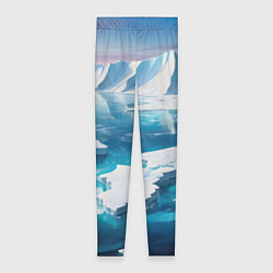 Леггинсы женские Арктика льдины, цвет: 3D-принт