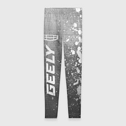 Леггинсы женские Geely - grey gradient по-вертикали, цвет: 3D-принт