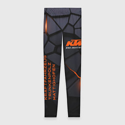 Леггинсы женские KTM - плиты с эффектом свечения, цвет: 3D-принт