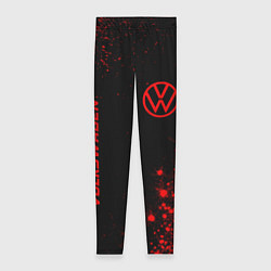 Женские легинсы Volkswagen - red gradient вертикально