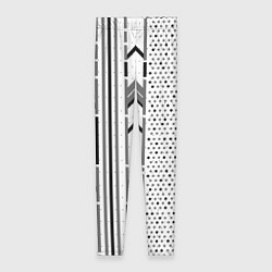 Леггинсы женские Закулисье чёрно-белое, цвет: 3D-принт