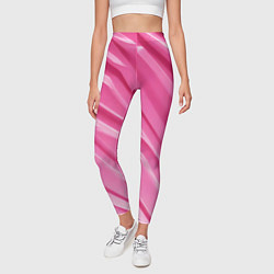 Леггинсы женские Розовый пластик, цвет: 3D-принт — фото 2