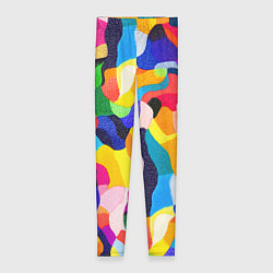 Леггинсы женские Лоскутная абстракция, цвет: 3D-принт
