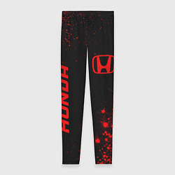 Женские легинсы Honda - red gradient вертикально