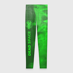 Леггинсы женские Dead Space - green gradient по-вертикали, цвет: 3D-принт