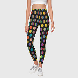 Леггинсы женские Конфетти, цвет: 3D-принт — фото 2