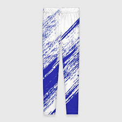 Леггинсы женские The color is white and blue, цвет: 3D-принт
