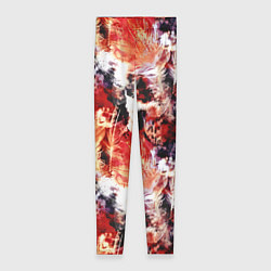Леггинсы женские Огненные перья, цвет: 3D-принт