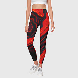 Леггинсы женские Срез магматической породы, цвет: 3D-принт — фото 2