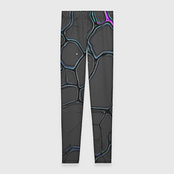 Леггинсы женские Плита хай-тек текстура, цвет: 3D-принт