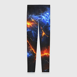 Леггинсы женские Лада и лед в разломе плит, цвет: 3D-принт