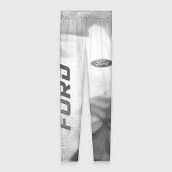 Леггинсы женские Ford - white gradient вертикально, цвет: 3D-принт