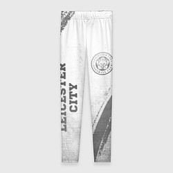 Леггинсы женские Leicester City - white gradient вертикально, цвет: 3D-принт