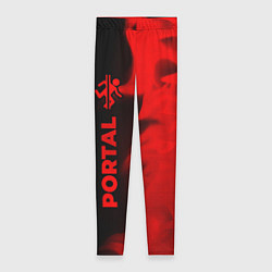 Леггинсы женские Portal - red gradient по-вертикали, цвет: 3D-принт