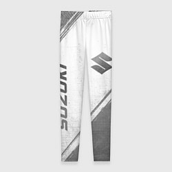 Женские легинсы Suzuki - white gradient вертикально