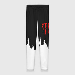 Леггинсы женские Monster energy red logo, цвет: 3D-принт