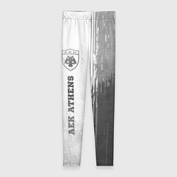 Леггинсы женские AEK Athens - white gradient по-вертикали, цвет: 3D-принт