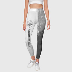 Леггинсы женские AEK Athens - white gradient по-вертикали, цвет: 3D-принт — фото 2