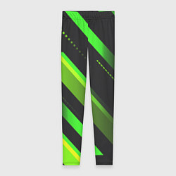 Леггинсы женские Color black green, цвет: 3D-принт