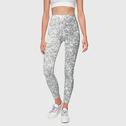 Леггинсы женские Серебро, цвет: 3D-принт — фото 2