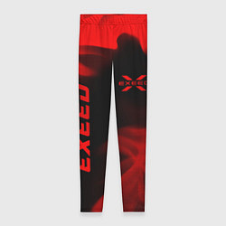 Леггинсы женские Exeed - red gradient вертикально, цвет: 3D-принт