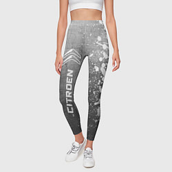 Леггинсы женские Citroen - grey gradient по-вертикали, цвет: 3D-принт — фото 2