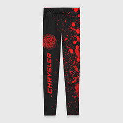 Леггинсы женские Chrysler - red gradient по-вертикали, цвет: 3D-принт