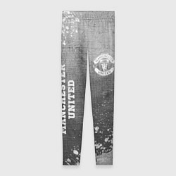 Леггинсы женские Manchester United - grey gradient вертикально, цвет: 3D-принт