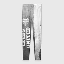 Леггинсы женские Leeds United - grey gradient по-вертикали, цвет: 3D-принт