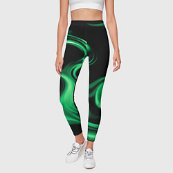 Леггинсы женские Color green smoke, цвет: 3D-принт — фото 2