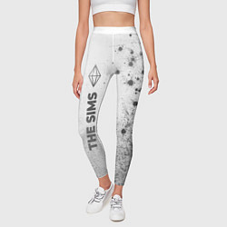 Леггинсы женские The Sims - white gradient по-вертикали, цвет: 3D-принт — фото 2