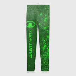 Леггинсы женские Great Wall - green gradient по-вертикали, цвет: 3D-принт